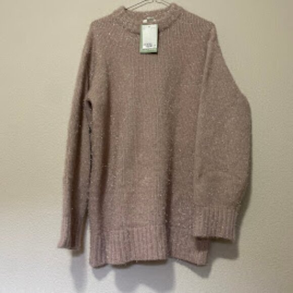 H&M Sparkle Pink Tunic Sweater S NWT - Picture 1 of 2